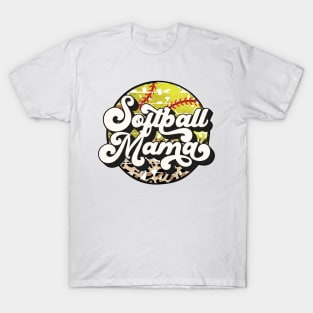 Softball Mama Leopard   Softball Mom T-Shirt